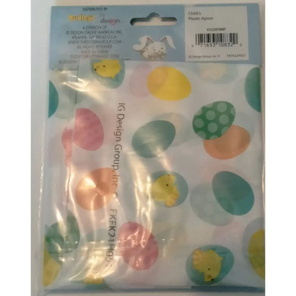 Dudleys Easter Egg Full Apron Childs Plastic